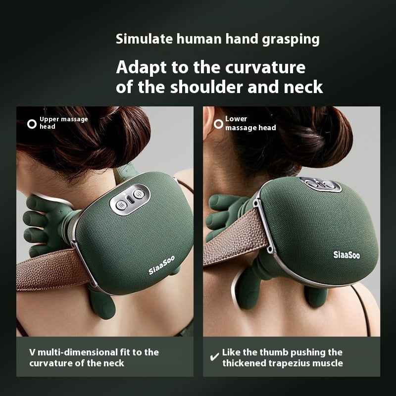 Electric Neck And Shoulder Muscle Massager Wireless Shoulder And Back Kneading Massage Shawl Neck Masajeador Relax Pain Relief