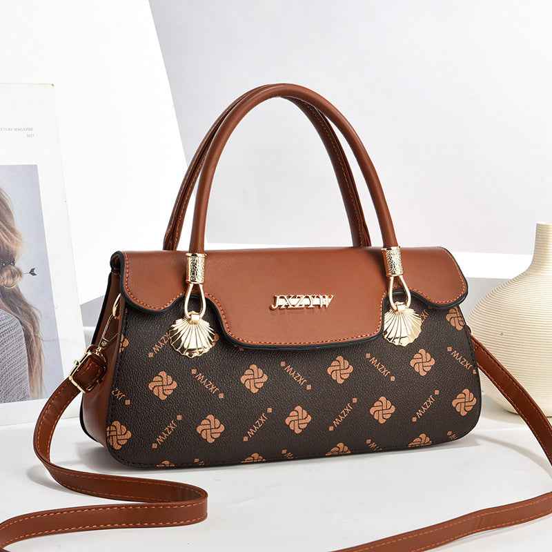 Vintage Exquisite Letter-printed Women's Handbag Fashion Printed Casual Simple Handbag Women's Cross-body Bag