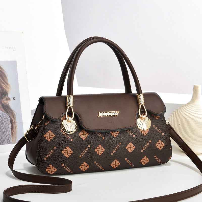 Vintage Exquisite Letter-printed Women's Handbag Fashion Printed Casual Simple Handbag Women's Cross-body Bag