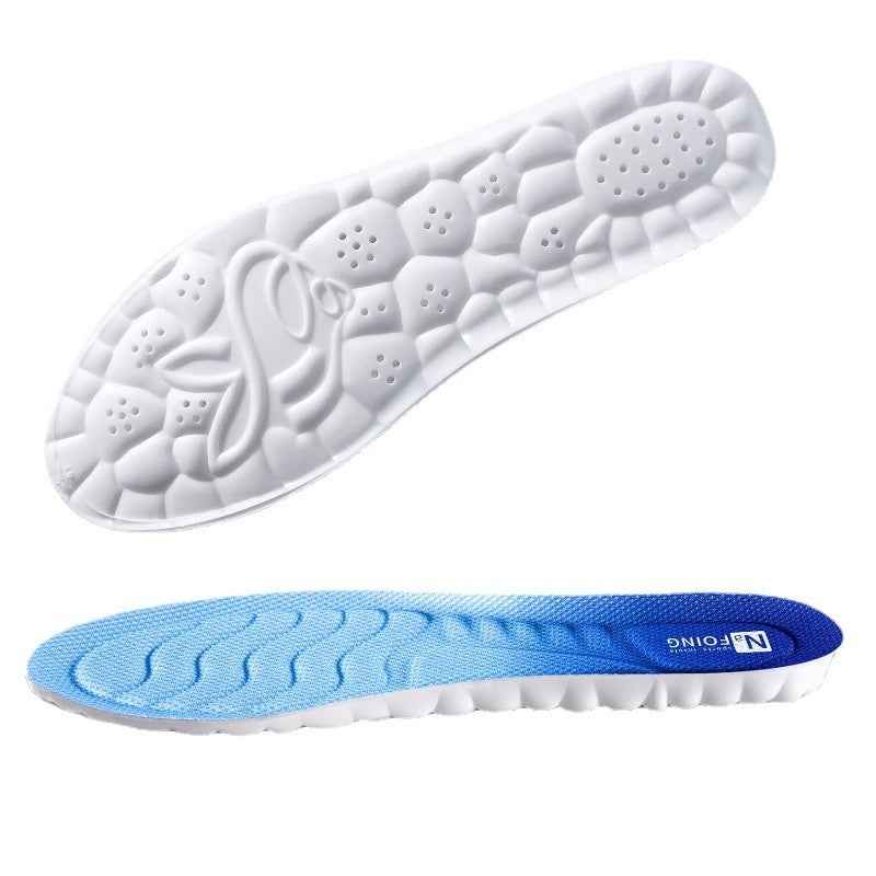 4D Running Insoles - Latex Sport Support with Arch & Shock Absorption