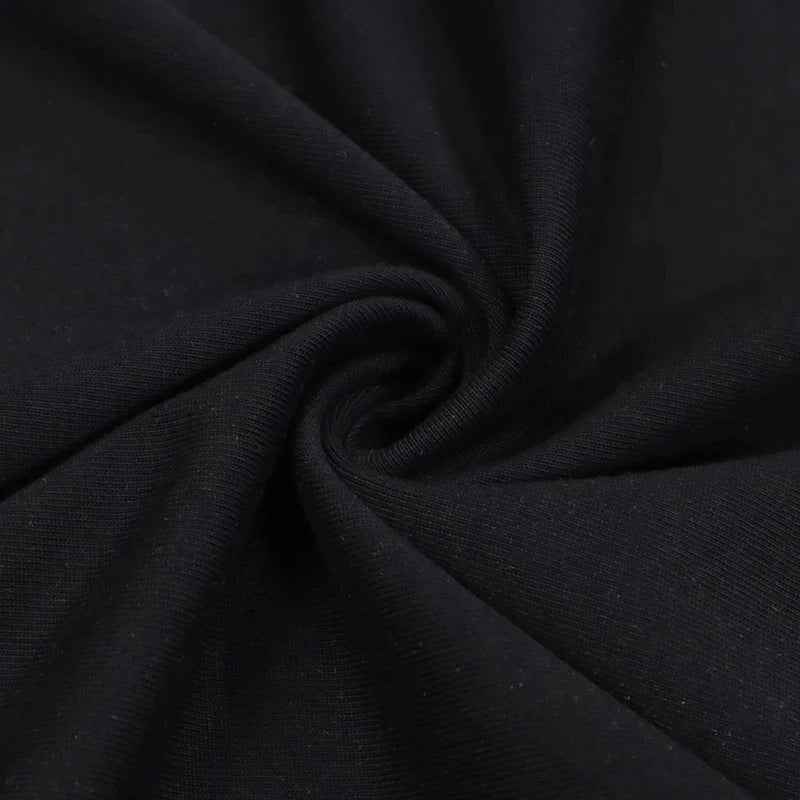 Men T-Shirt Oversized Cotton Gothic Print Punk Short